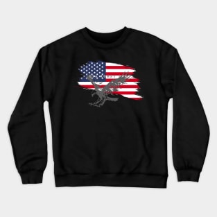 Minimalist Rugby Part 3 #017- USA Rugby Fan Crewneck Sweatshirt